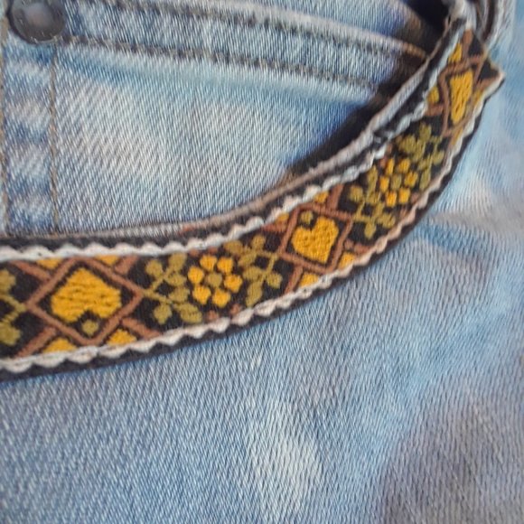 Skirt Denim - Patched Patchwork - Size 28/6P - Picture 6 of 9